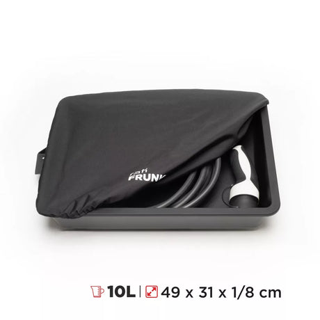 Frunk-Aufbewahrungsbox mit Zubehör und Schutzabdeckung für Elektroauto