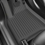 Allwetter-Fußmatten-Set für Tesla Model Y mit hohem Rand.