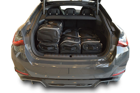 Car-Bags komplettes Taschen-Set maßgeschneidert für den Kofferraum des BMW i4.