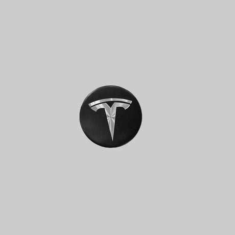Mittelkappe mit silbernem Tesla-Logo