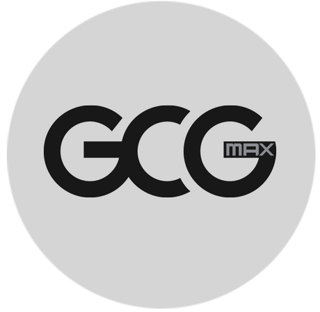 GCG MAX logo i en cirkel.