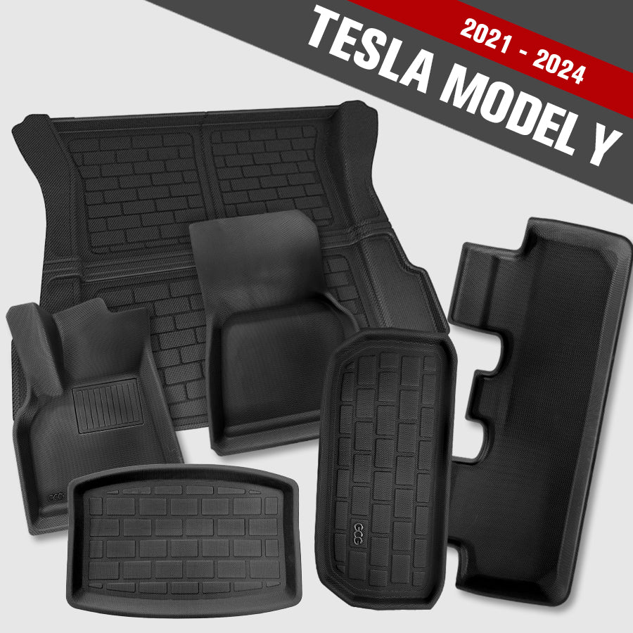 GCG MAX Allwetter-Komplettmatten-Set – passend für Tesla Model Y