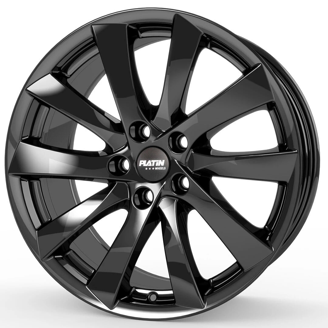 Platin P106 diamant-sort alufælg til Tesla Model Y.